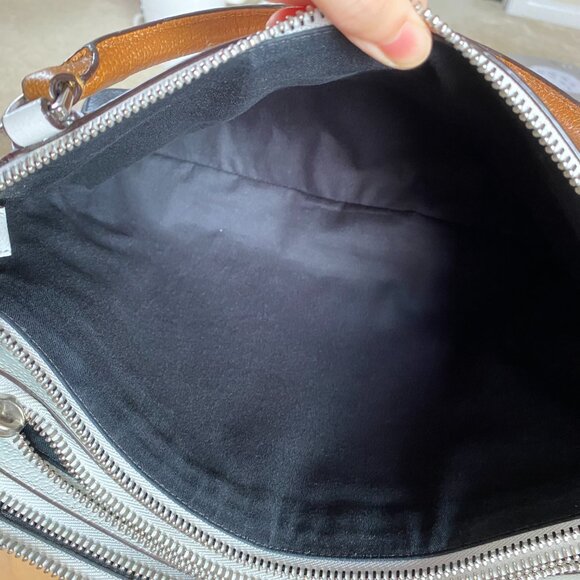 Authentic Coach Colorblock Leather Satchel - Picture 11 of 15